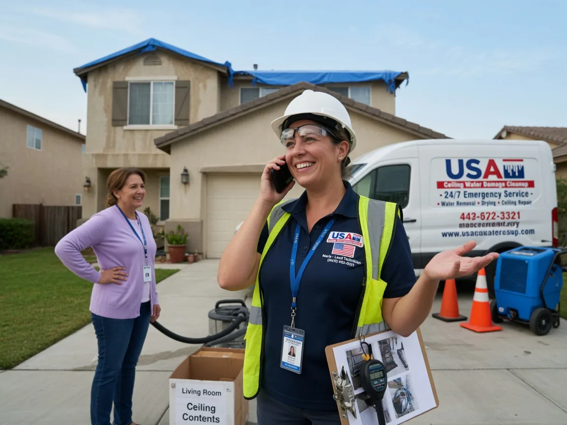 Ceiling Water Damage Restoration Tracys Landing, MD FAQs